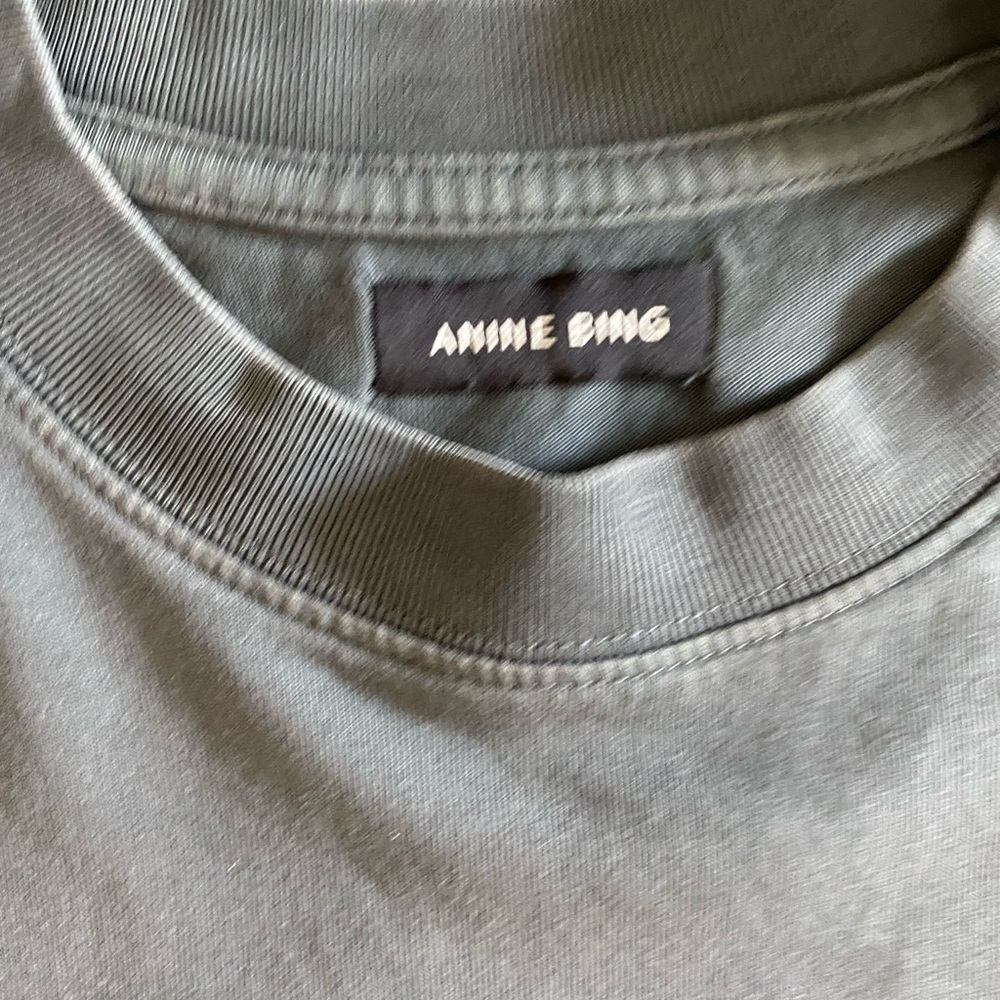 Anine Bing Olive T-Shirt - Picture 4 of 11